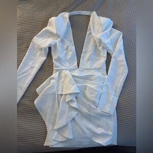 Michael Costello x Revolve Fena mini dress in Ivory Size